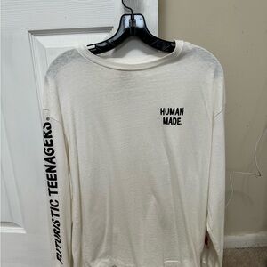 Human Made White Long Sleeve Shirt